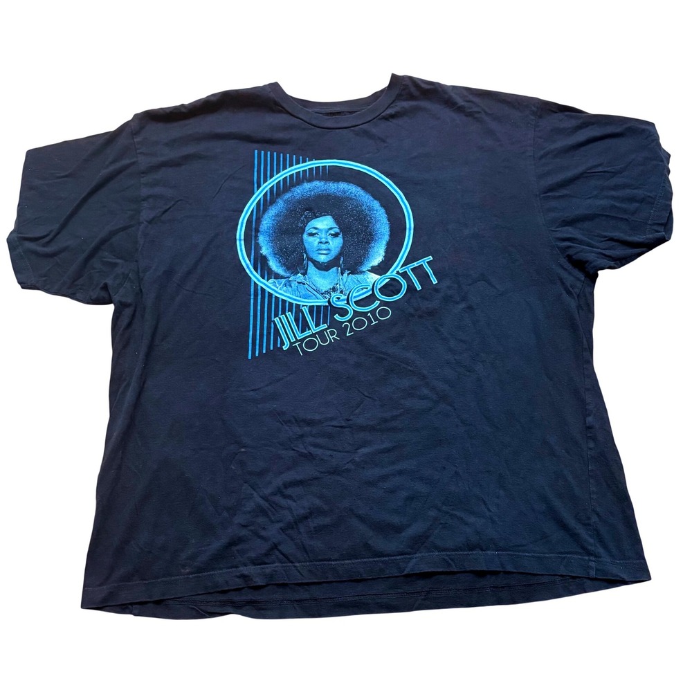 Jill Scott Tour 2010 Concert Graphic T-Shirt Black 2XL Neo Soul R&B Tee